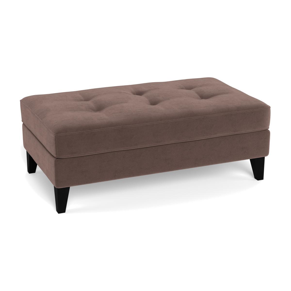 Heal's Mistral Footstool Velvet Mink Natural - Heal's UK Furniture – image 1