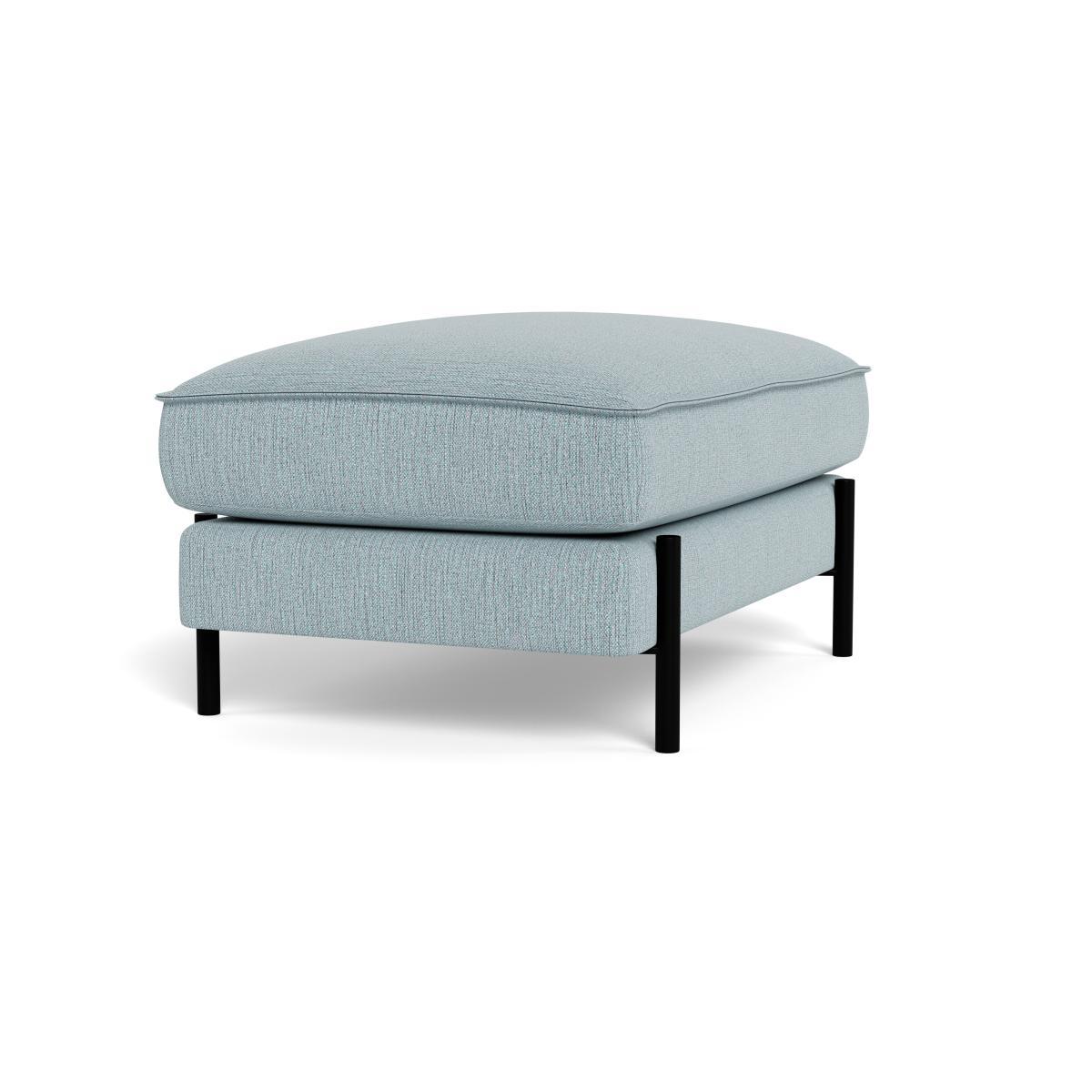 Heal's Tortona Footstool Smart Linen Mix Duck Egg - Heal's UK Furniture – image 2