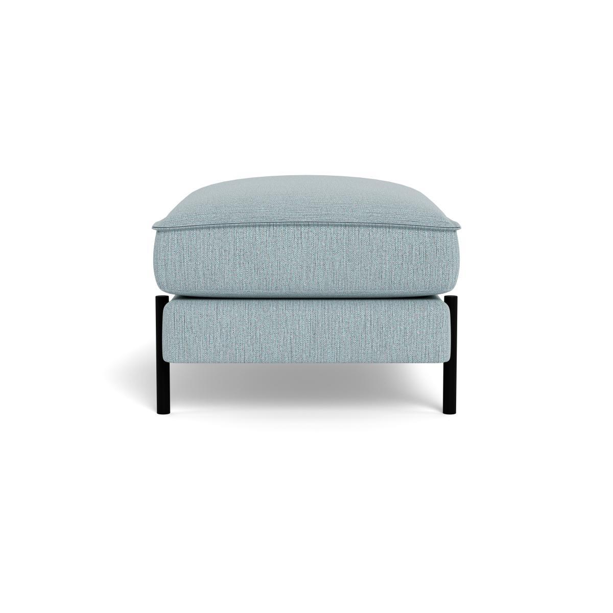 Heal's Tortona Footstool Smart Linen Mix Duck Egg - Heal's UK Furniture – image 3