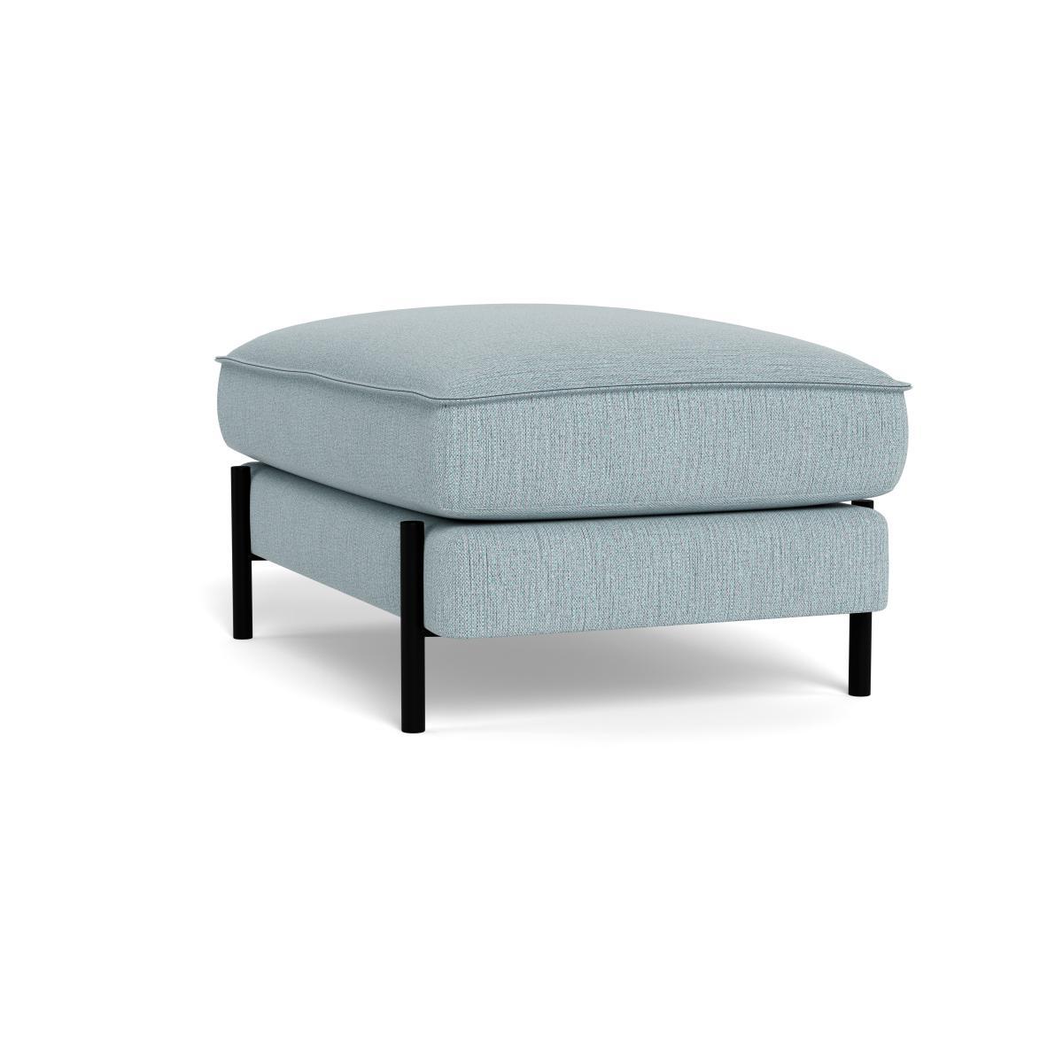Heal's Tortona Footstool Smart Linen Mix Duck Egg - Heal's UK Furniture – image 4