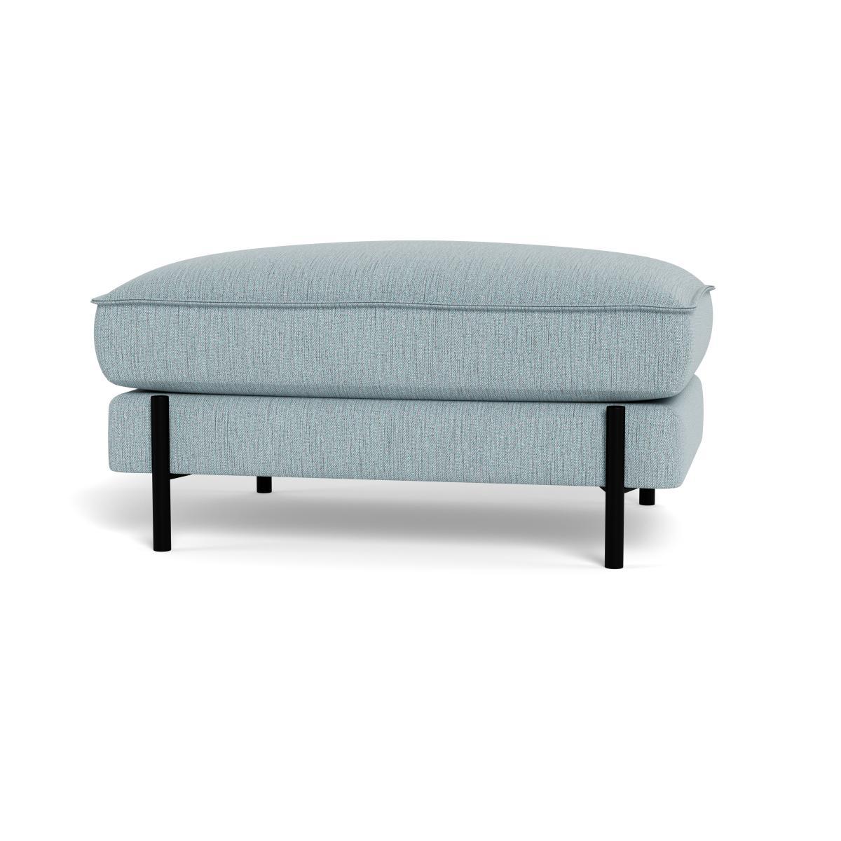 Heal's Tortona Footstool Smart Linen Mix Duck Egg - Heal's UK Furniture – image 5