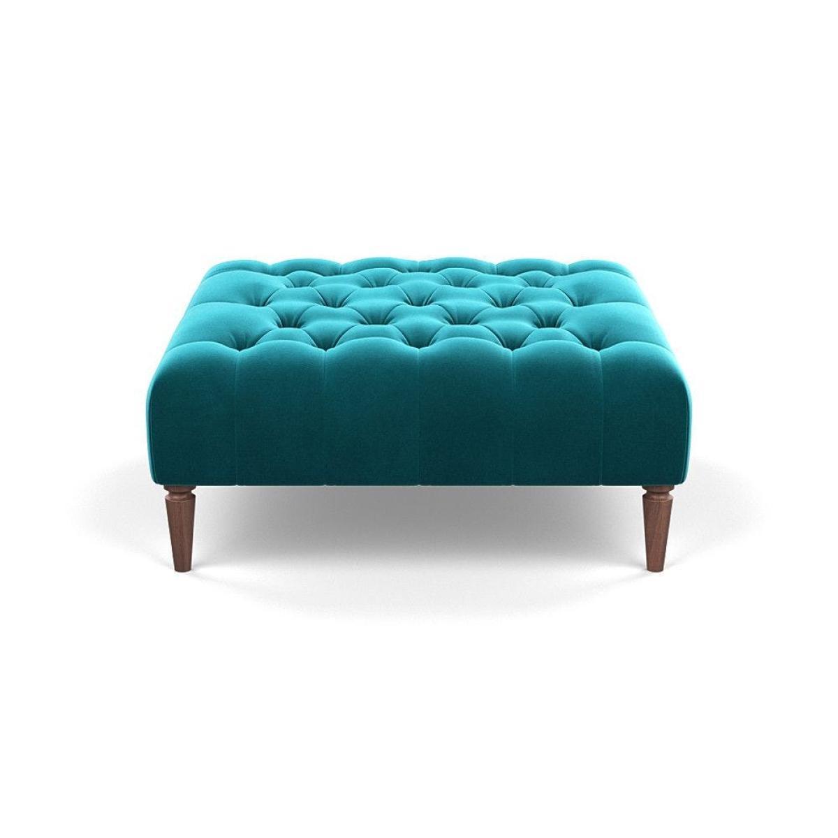 Heal's Balmoral Ottoman Velvet Mink Natural Feet - Heal's UK Furniture – image 13