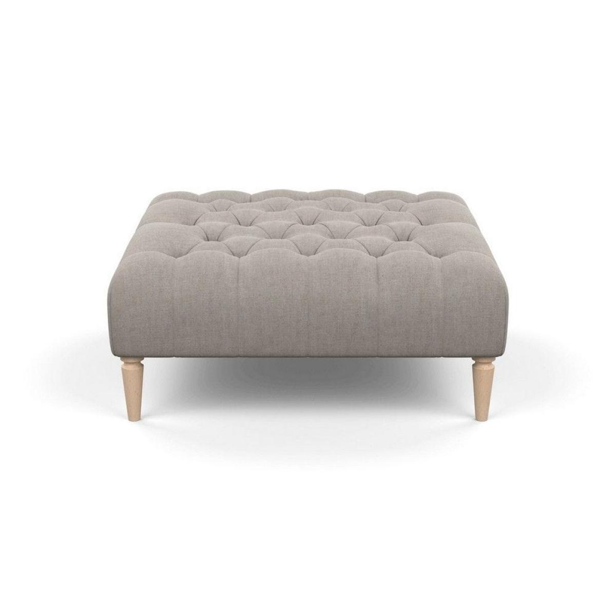 Heal's Balmoral Ottoman Velvet Mink Natural Feet - Heal's UK Furniture – image 86
