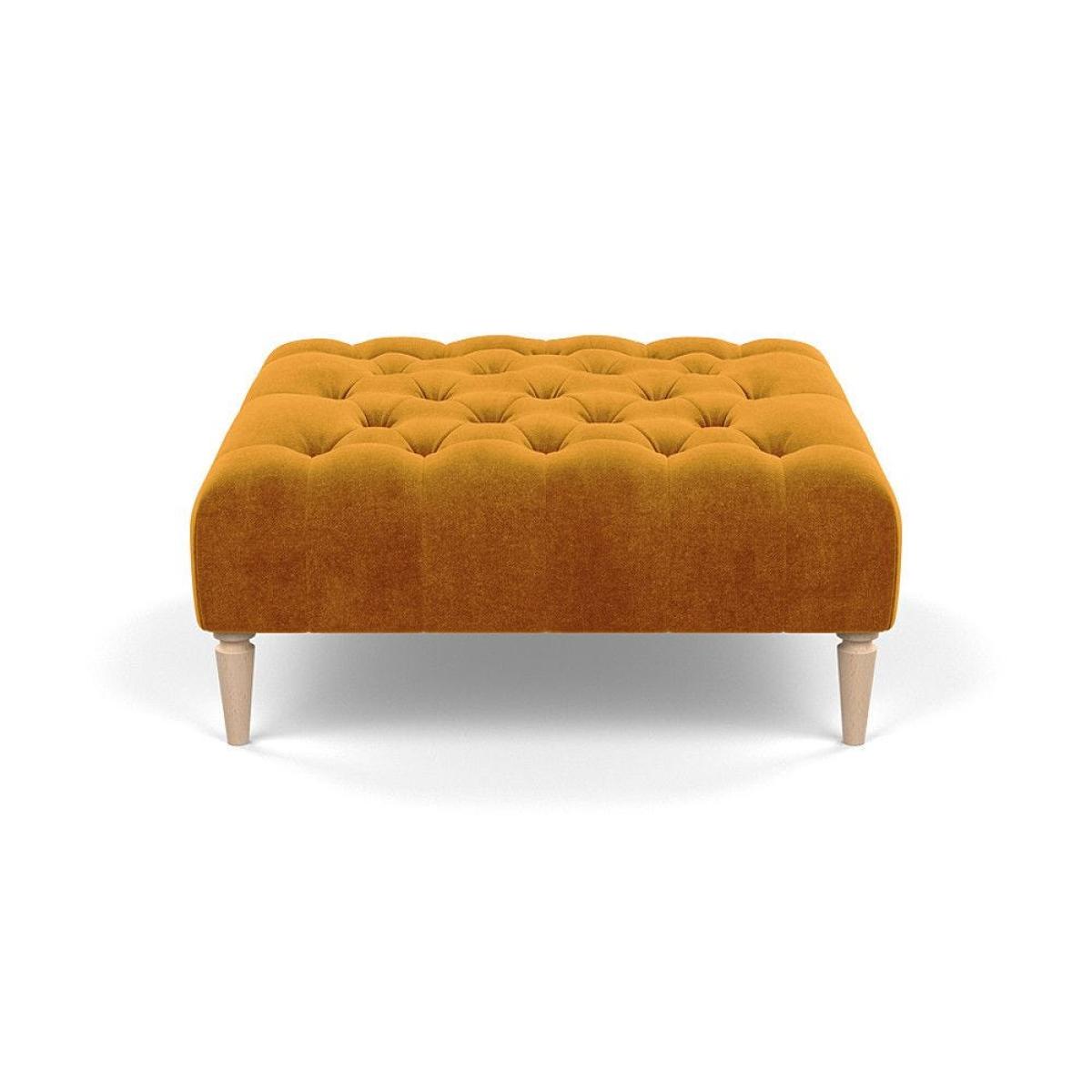 Heal's Balmoral Ottoman Velvet Mink Natural Feet - Heal's UK Furniture – image 91