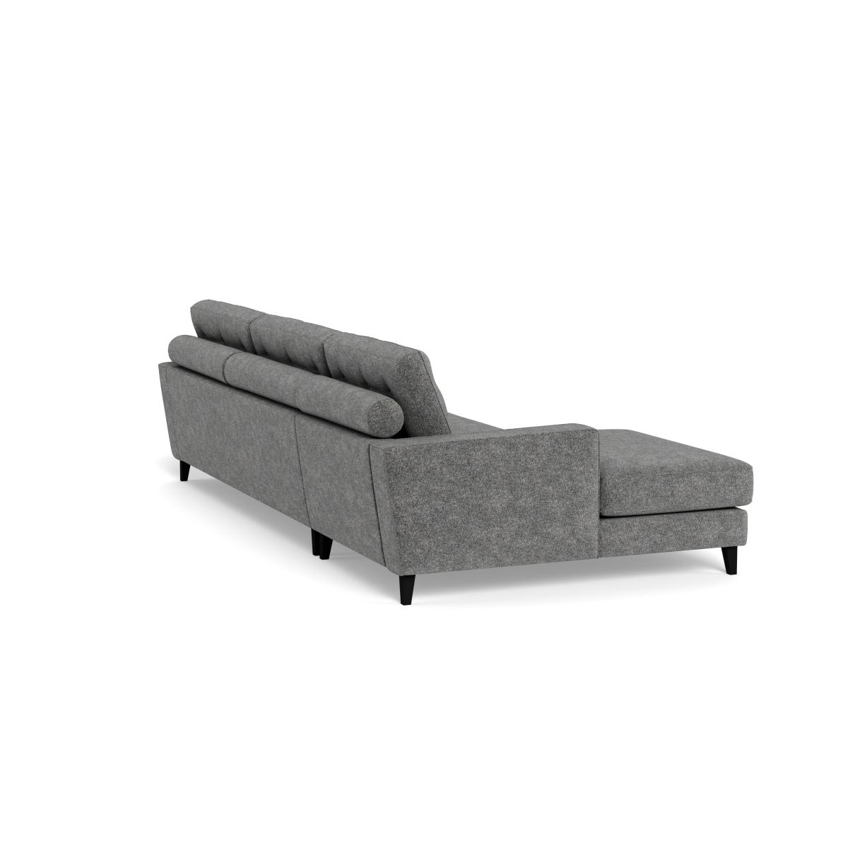 Heal's Mistral LHF Corner Sofa Melton Wool Shale Natural – image 4