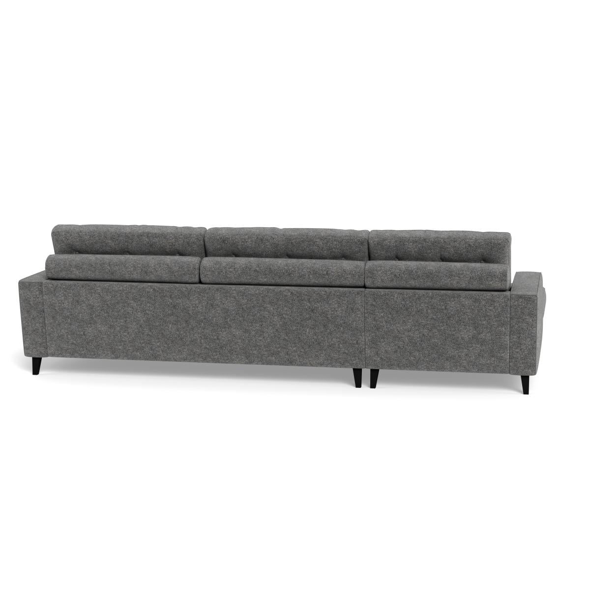 Heal's Mistral LHF Corner Sofa Melton Wool Shale Natural – image 5
