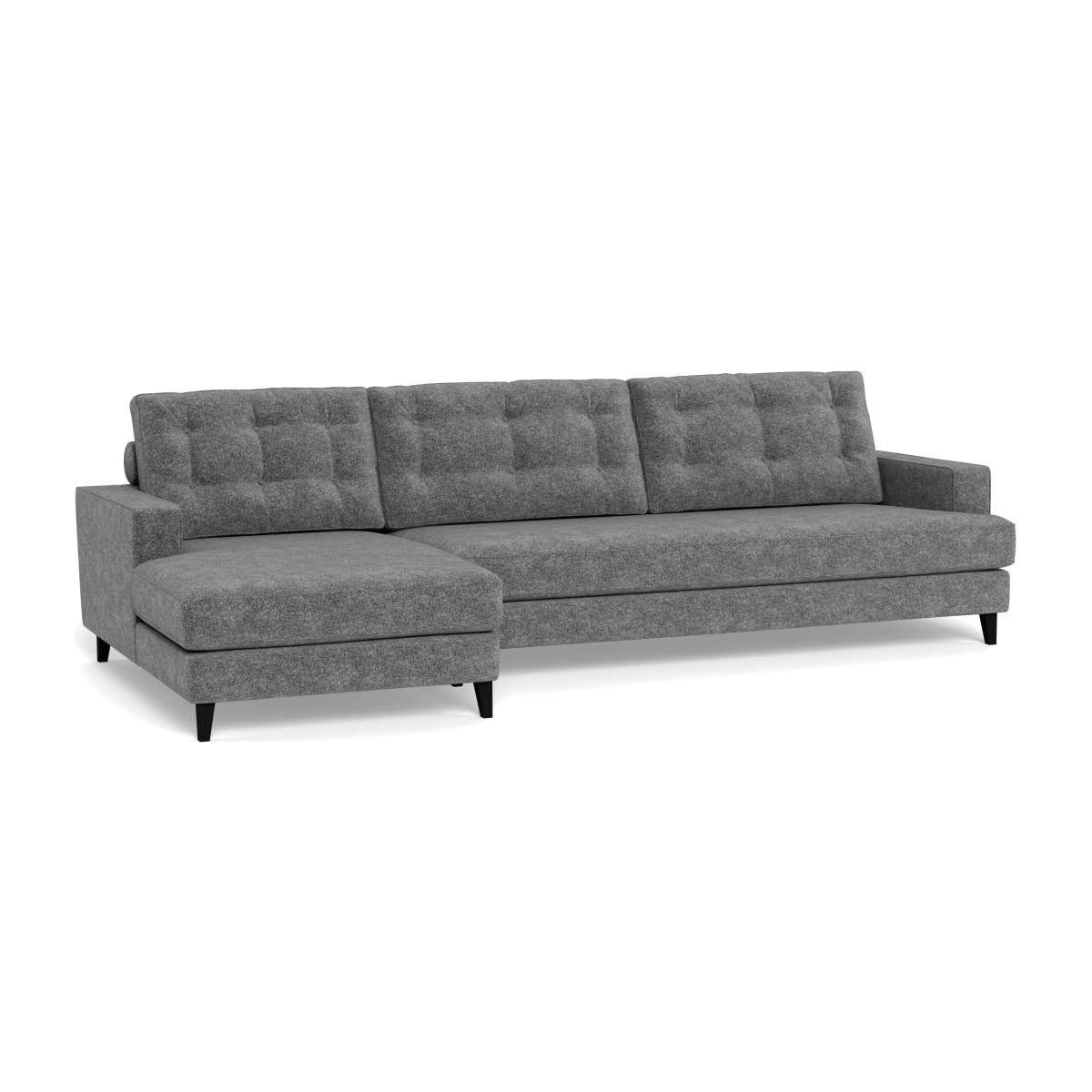 Heal's Mistral LHF Corner Sofa Melton Wool Shale Natural – image 1