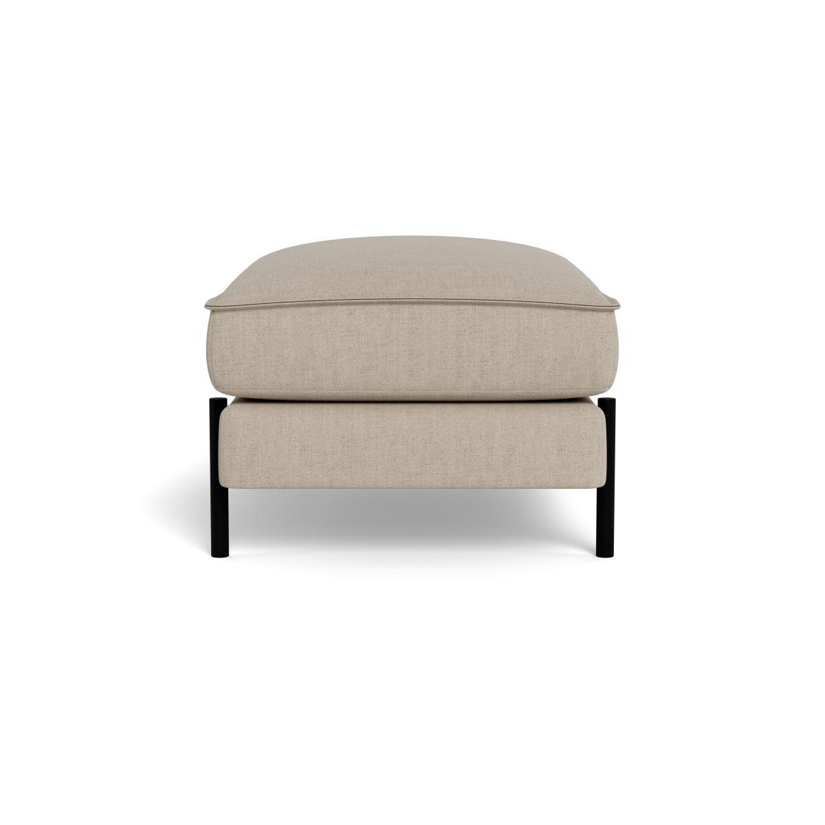 Heal's Tortona Footstool Broad Weave Putty - Heal's UK Furniture – image 3