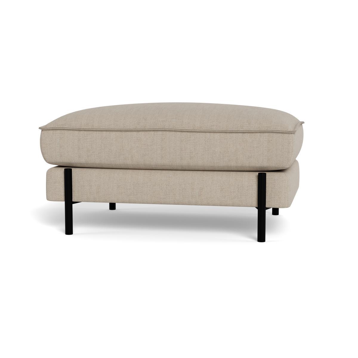 Heal's Tortona Footstool Broad Weave Putty - Heal's UK Furniture – image 5