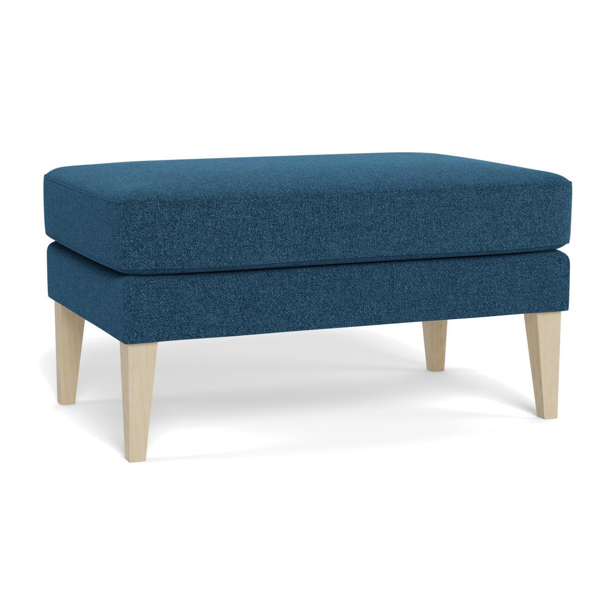 Heal's Richmond Ottoman Texture Ink Black Feet - Heal's UK Furniture – image 1