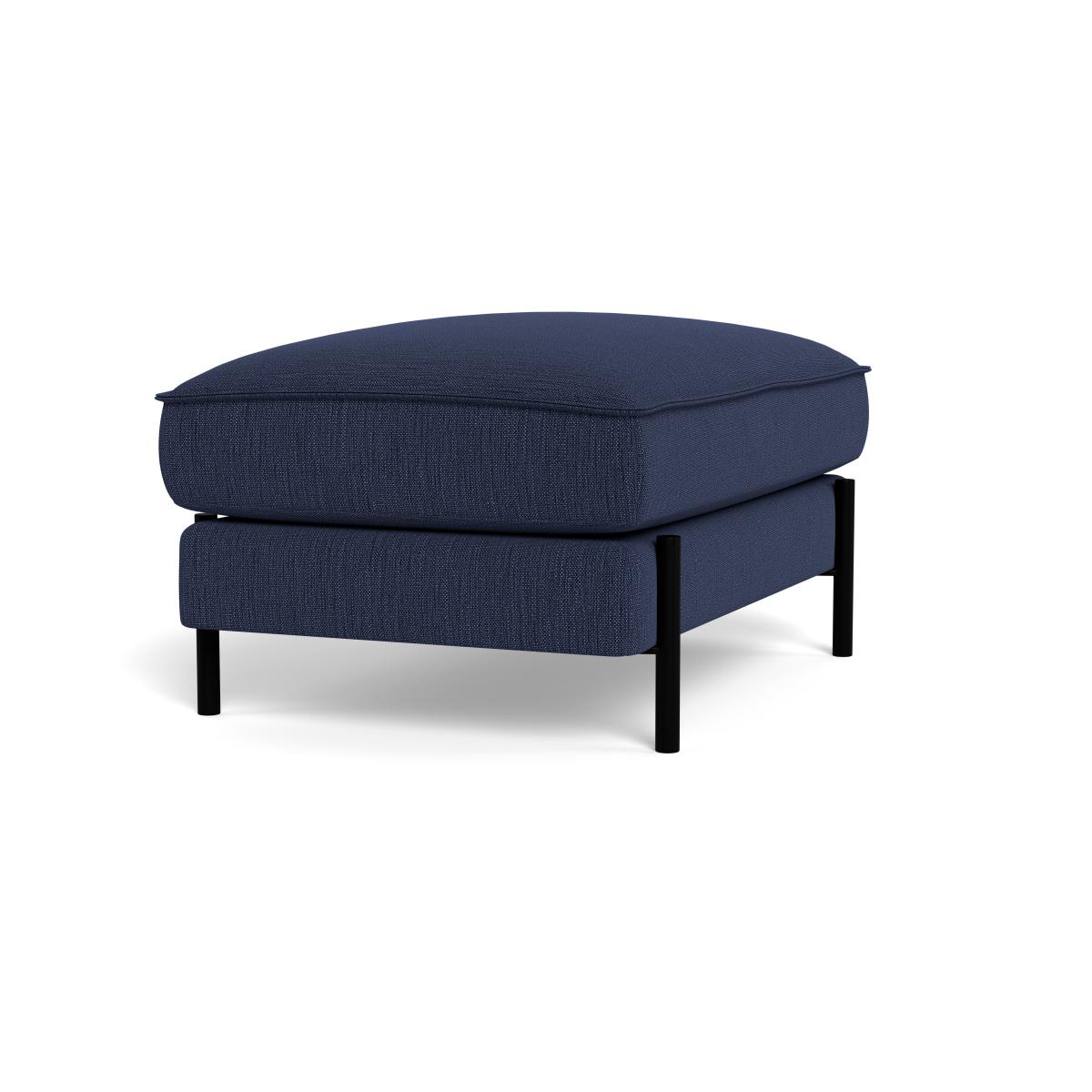 Heal's Tortona Footstool Smart Linen Mix Navy – image 2