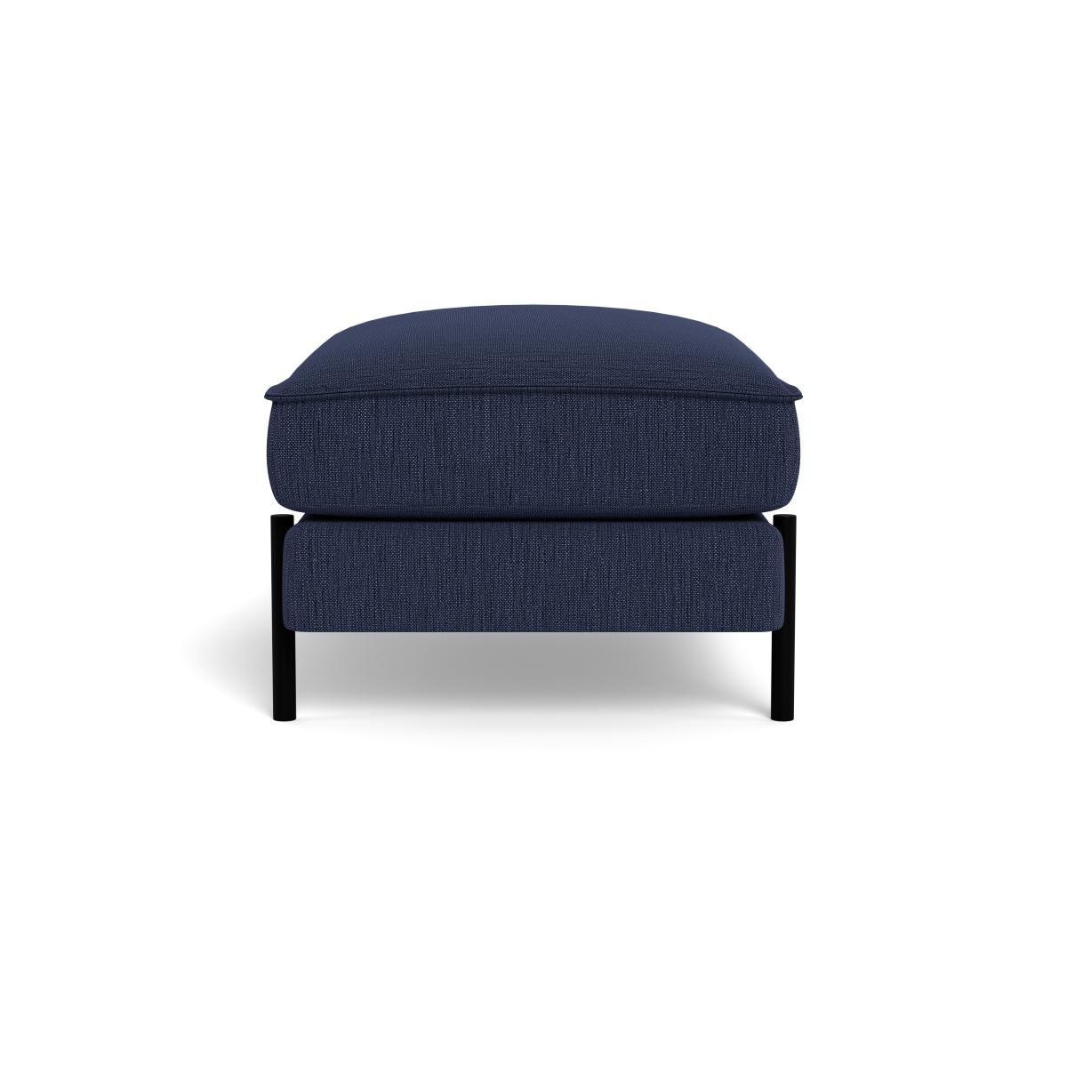 Heal's Tortona Footstool Smart Linen Mix Navy – image 3