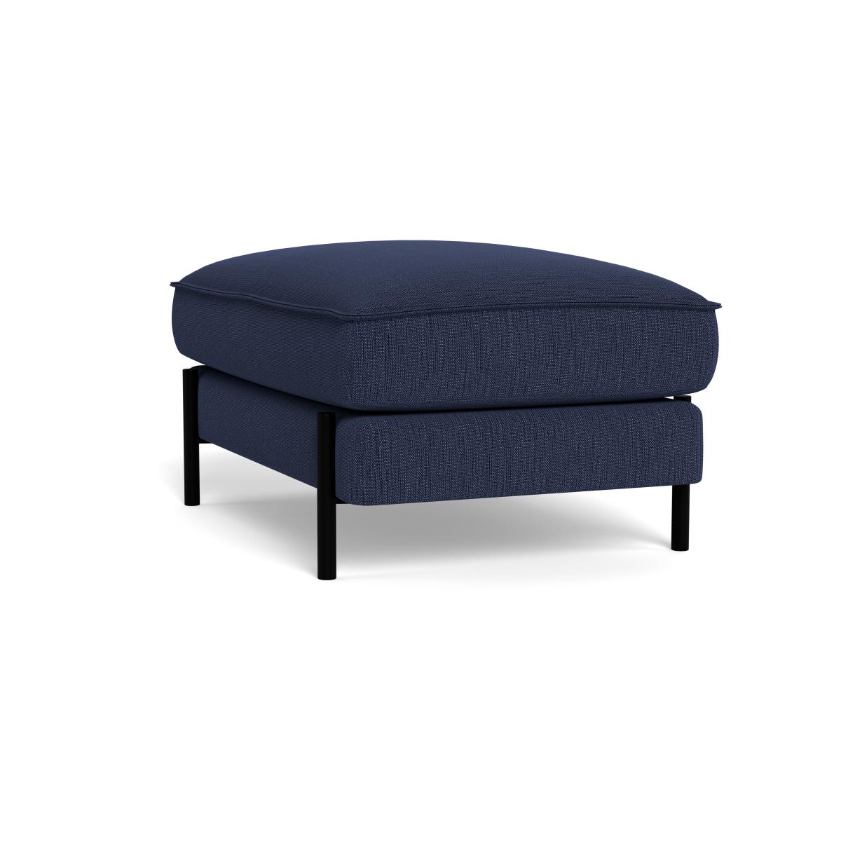 Heal's Tortona Footstool Smart Linen Mix Navy – image 4