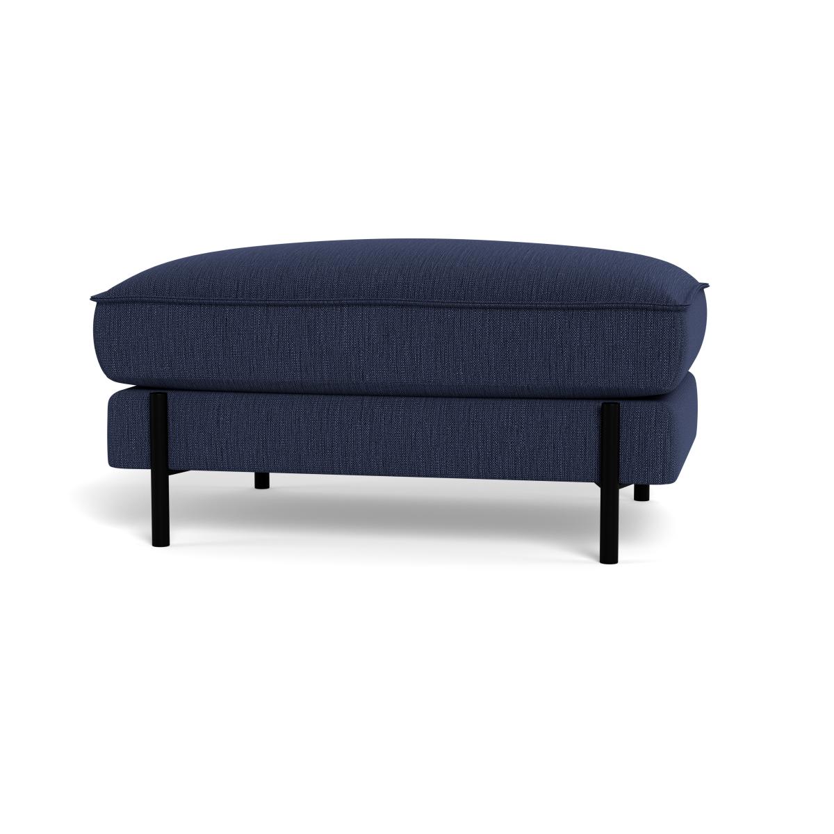 Heal's Tortona Footstool Smart Linen Mix Navy – image 5