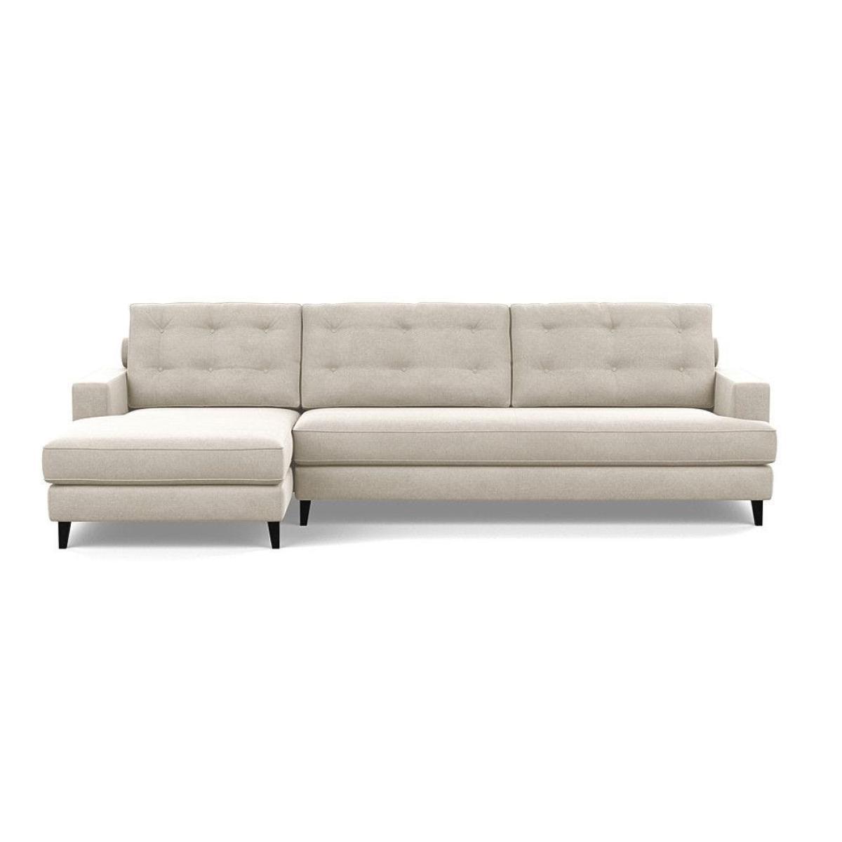 Heal's Mistral Footstool Capelo LinenCotton Sea Salt Natural Feet - Heal's UK Furniture – image 2