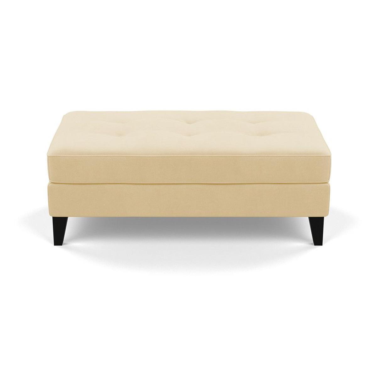Heal's Mistral Footstool Capelo LinenCotton Sea Salt Natural Feet - Heal's UK Furniture – image 17