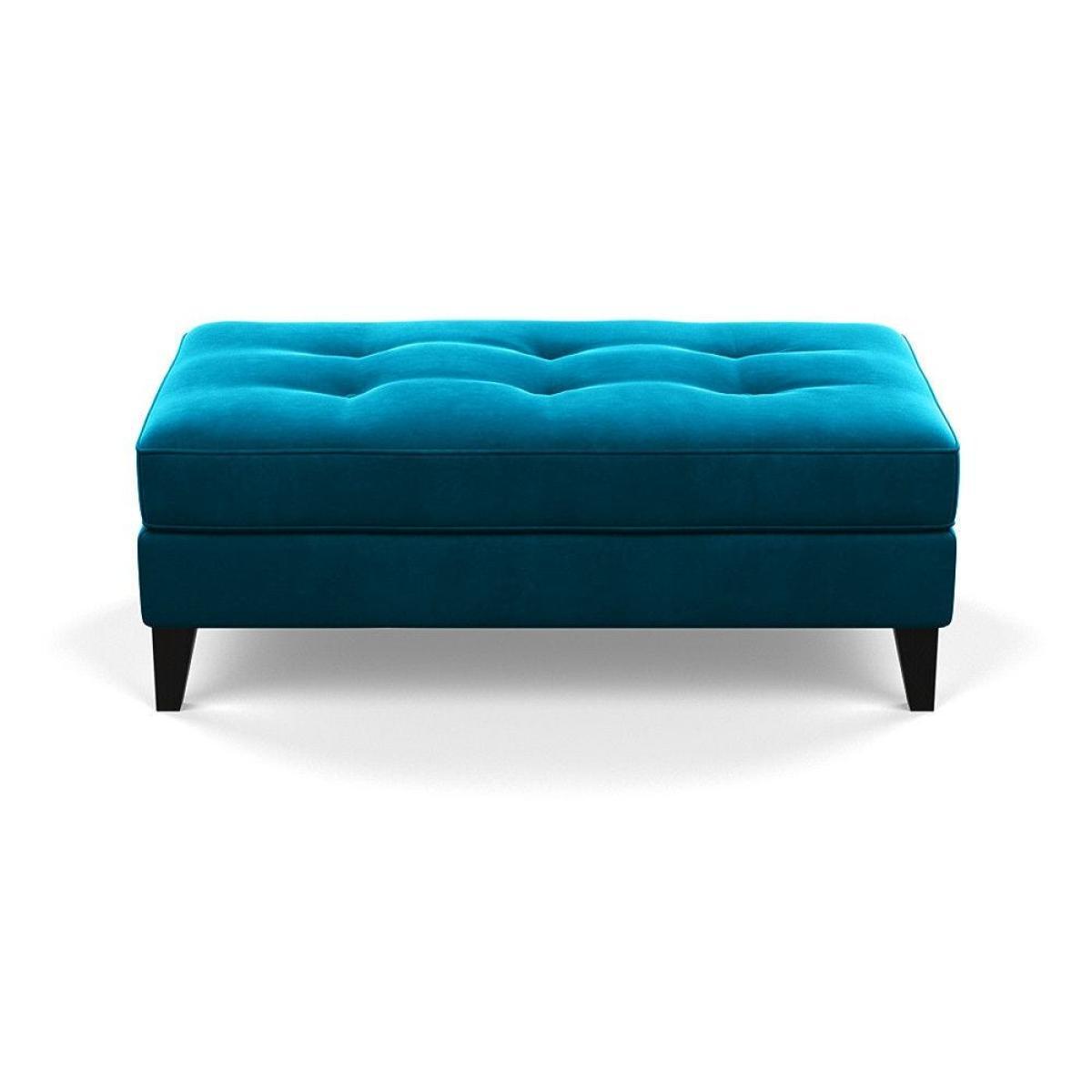 Heal's Mistral Footstool Capelo LinenCotton Sea Salt Natural Feet - Heal's UK Furniture – image 20