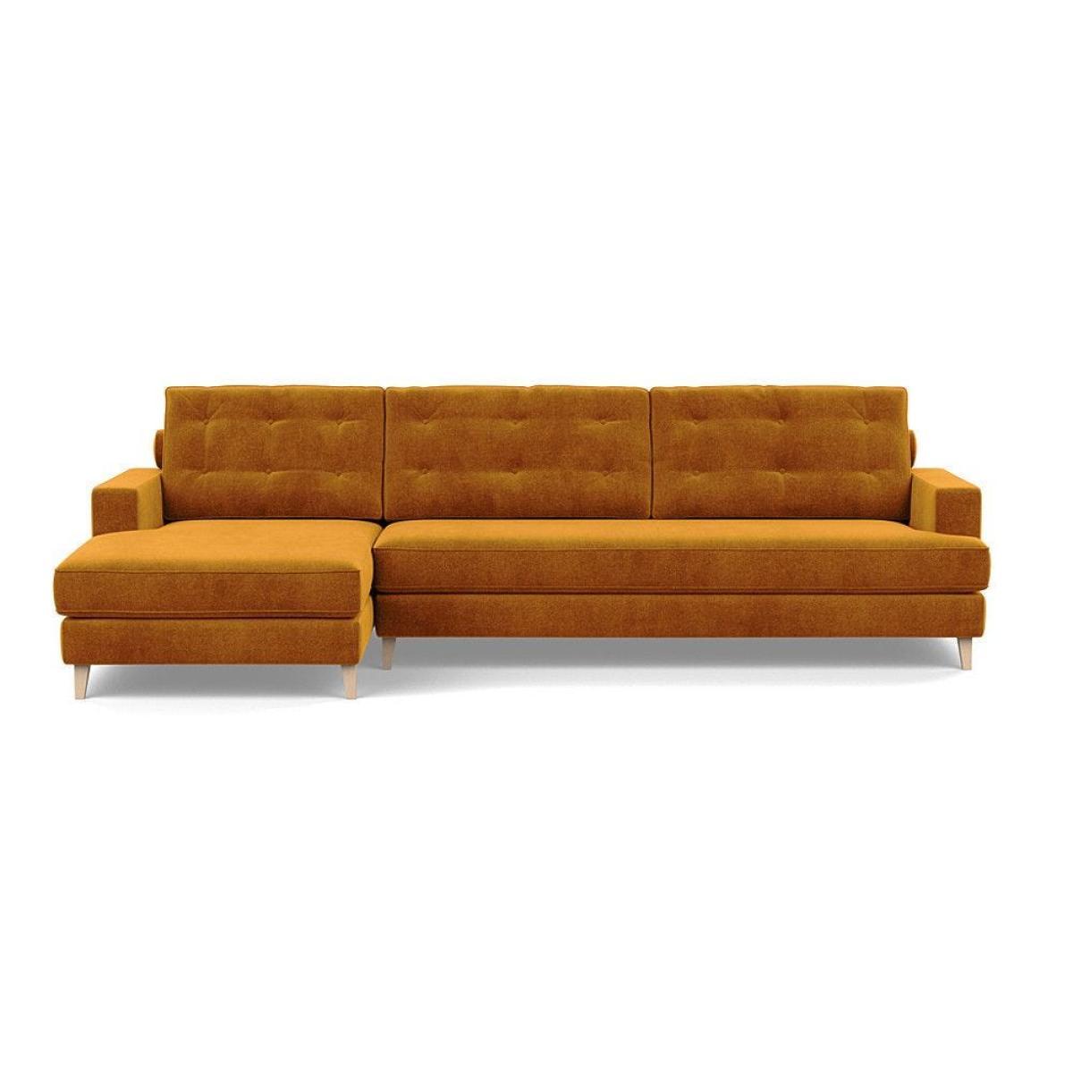 Heal's Mistral Footstool Capelo LinenCotton Sea Salt Natural Feet - Heal's UK Furniture – image 3