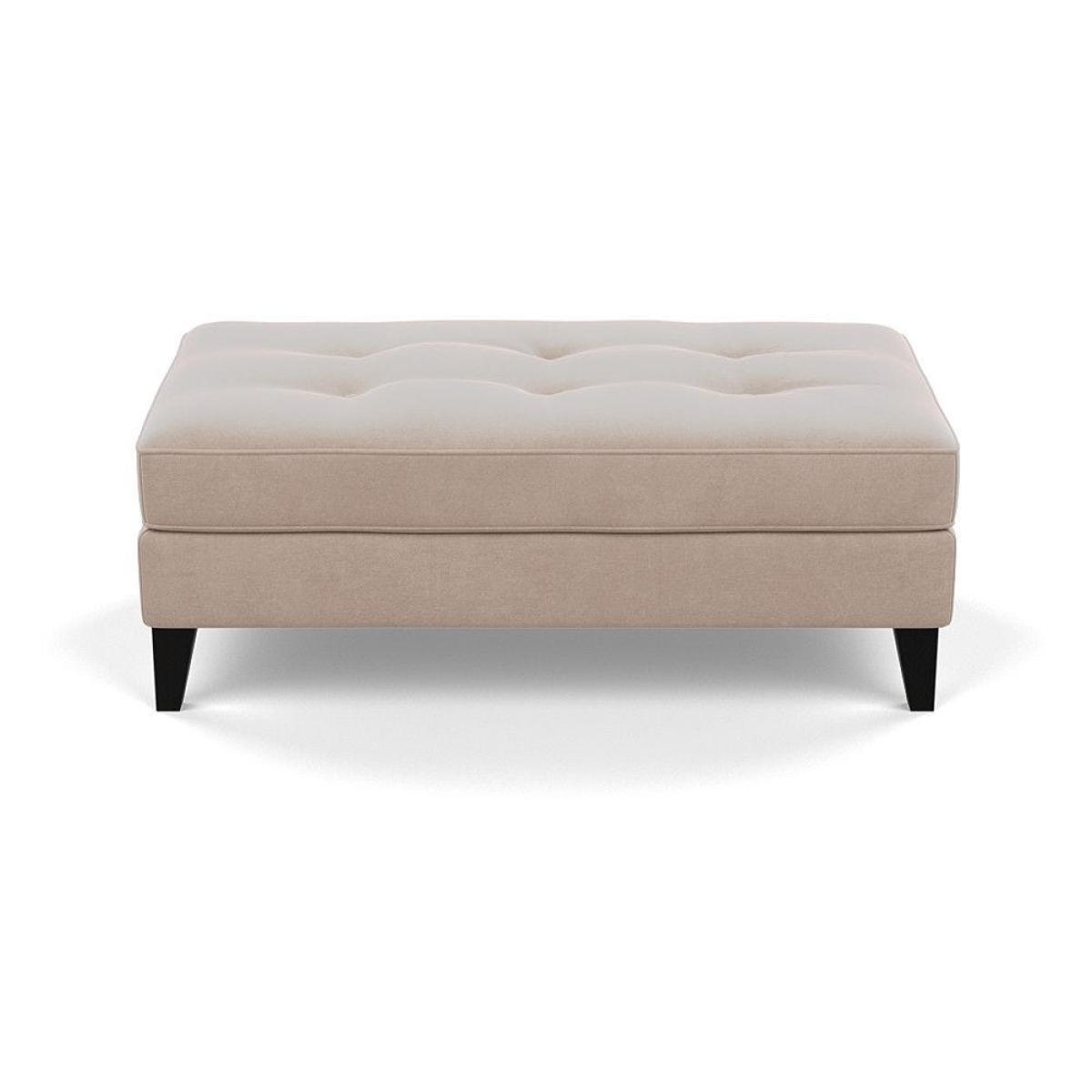 Heal's Mistral Footstool Capelo LinenCotton Sea Salt Natural Feet - Heal's UK Furniture – image 23