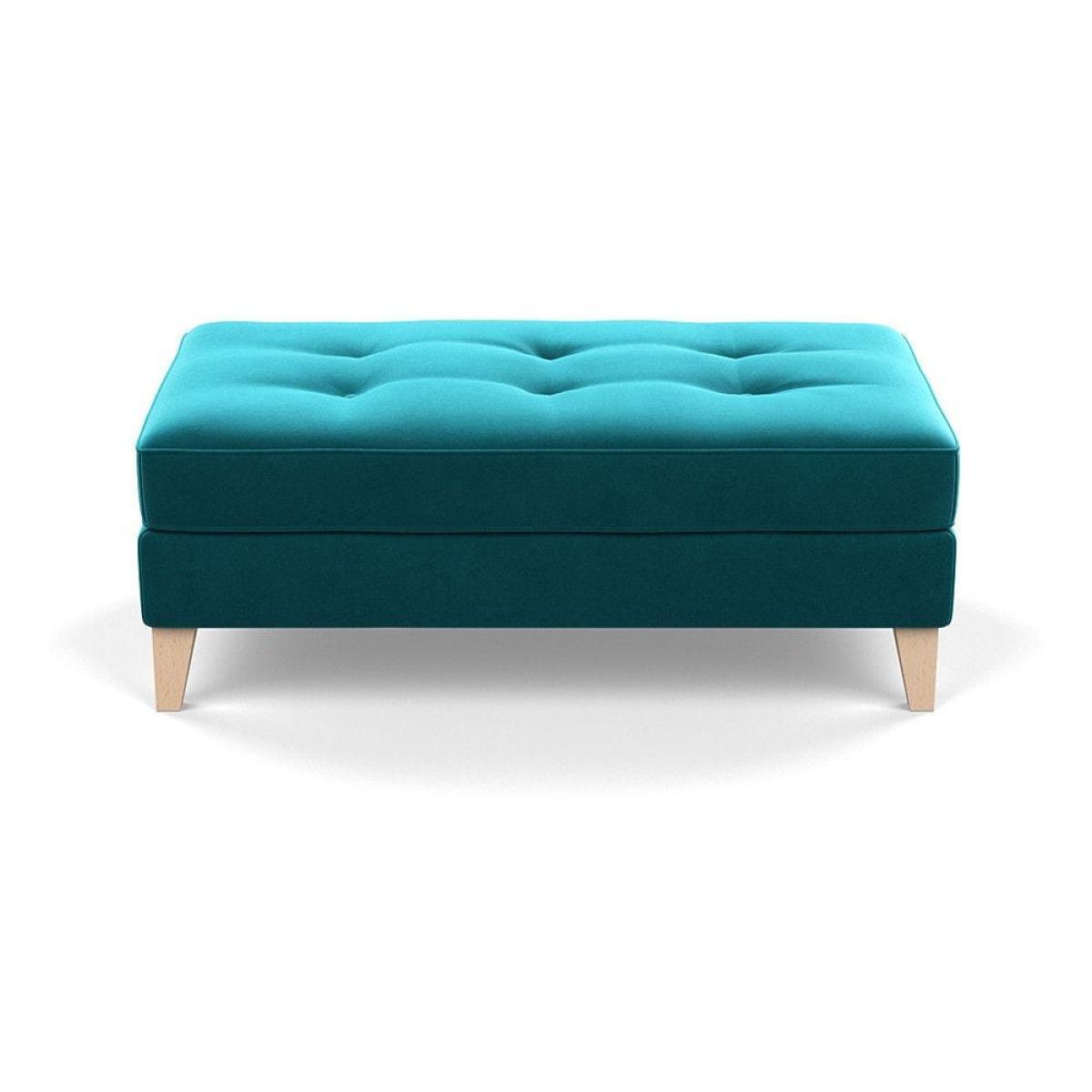 Heal's Mistral Footstool Capelo LinenCotton Sea Salt Natural Feet - Heal's UK Furniture – image 31