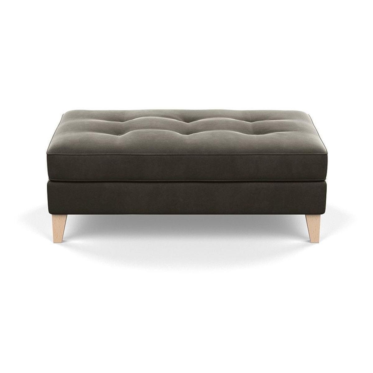 Heal's Mistral Footstool Capelo LinenCotton Sea Salt Natural Feet - Heal's UK Furniture – image 32