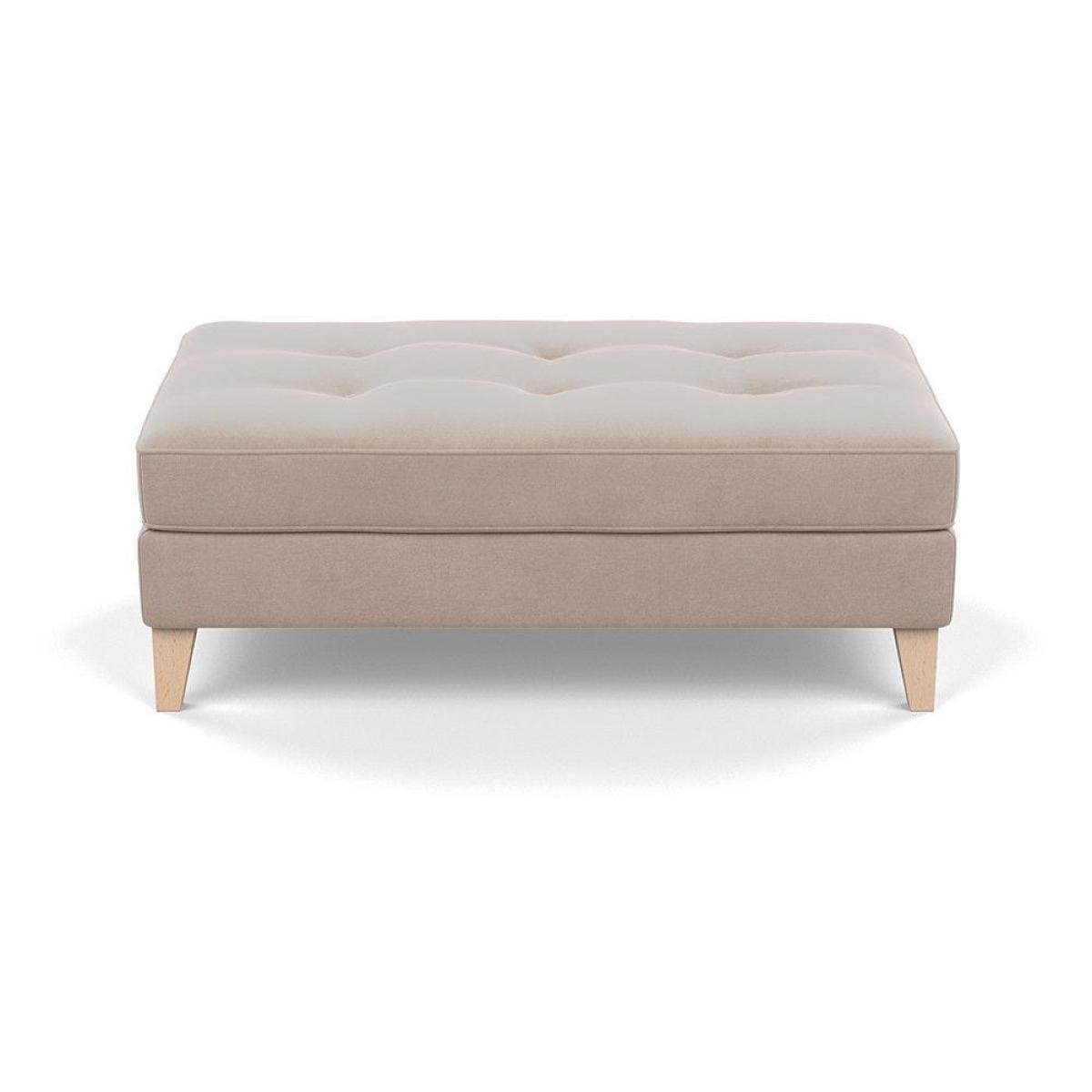Heal's Mistral Footstool Capelo LinenCotton Sea Salt Natural Feet - Heal's UK Furniture – image 33