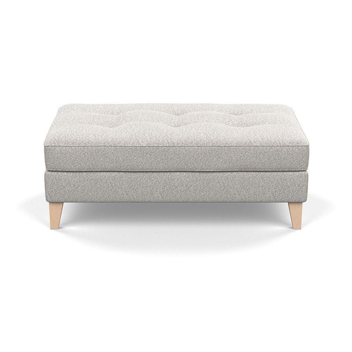 Heal's Mistral Footstool Capelo LinenCotton Sea Salt Natural Feet - Heal's UK Furniture – image 51