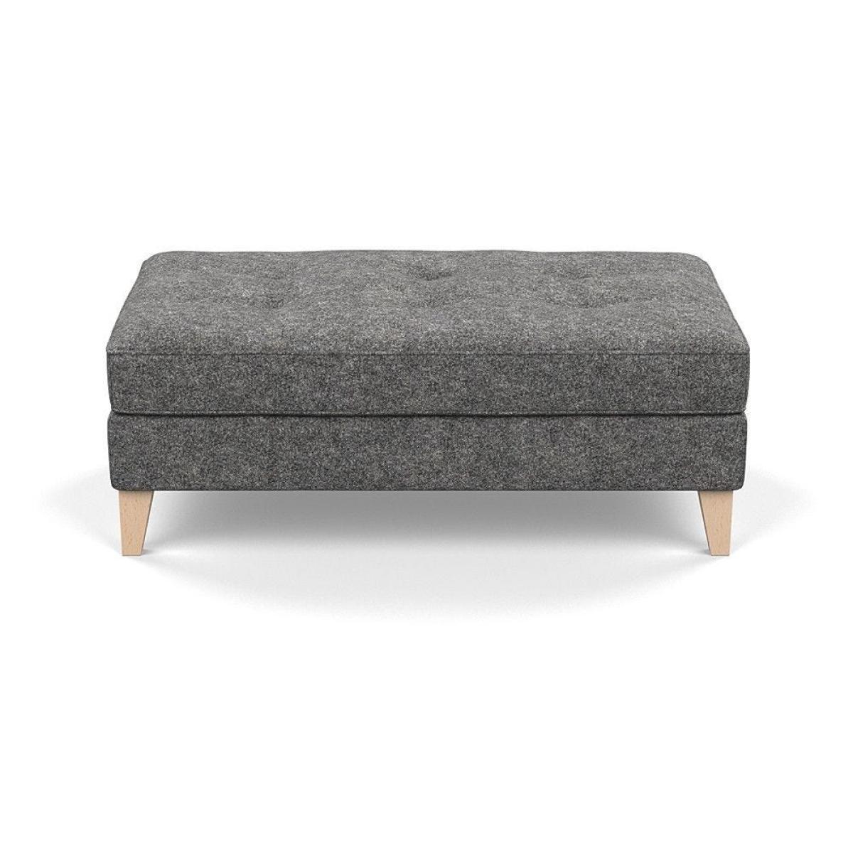 Heal's Mistral Footstool Capelo LinenCotton Sea Salt Natural Feet - Heal's UK Furniture – image 70