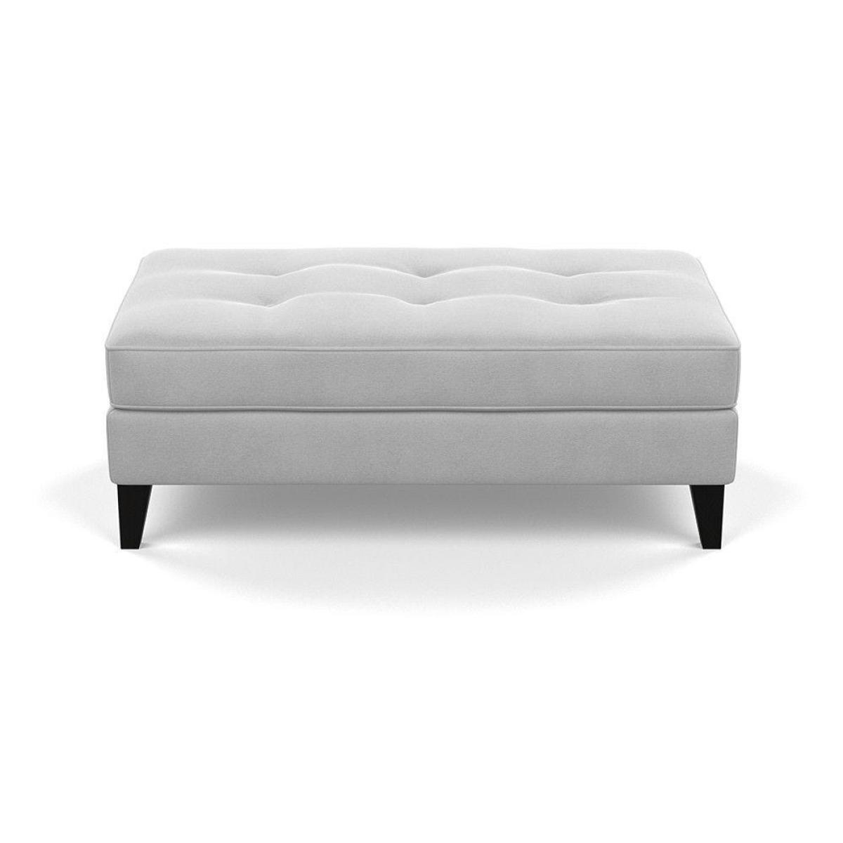 Heal's Mistral Footstool Capelo LinenCotton Sea Salt Natural Feet - Heal's UK Furniture – image 8