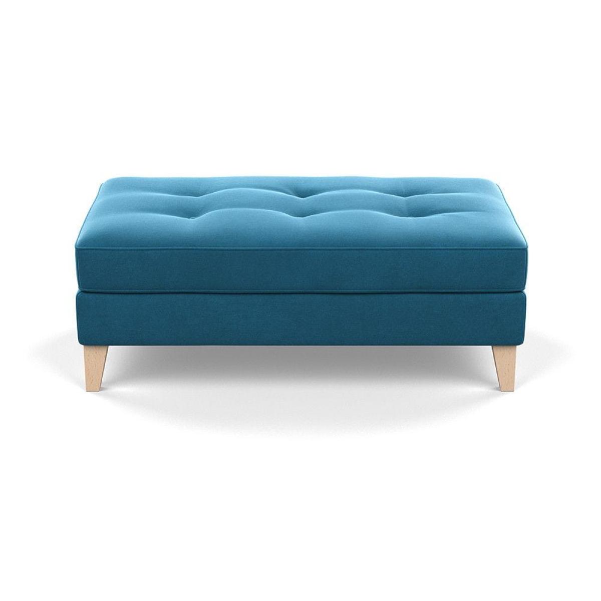 Heal's Mistral Footstool Capelo LinenCotton Sea Salt Natural Feet - Heal's UK Furniture – image 80