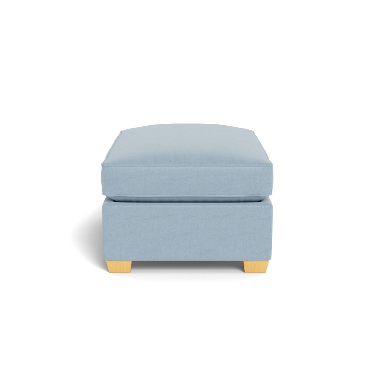 Heal's Torino Footstool Capelo LinenCotton Sea Shanty Natural Ash Feet - Heal's UK Furniture – image 3