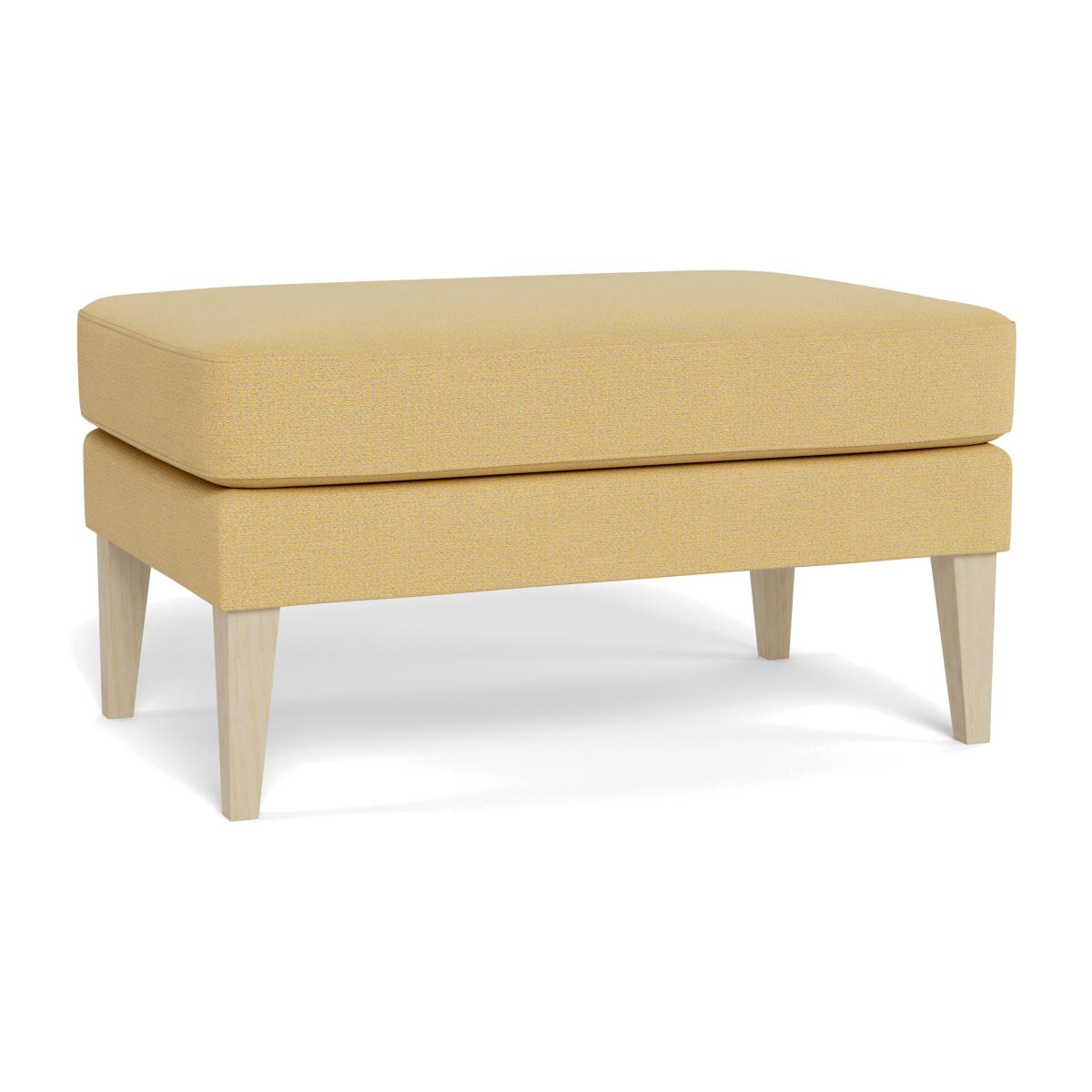 Heal's Richmond Ottoman Tejo Recycled Ochre Tinted Ash Feet – image 1
