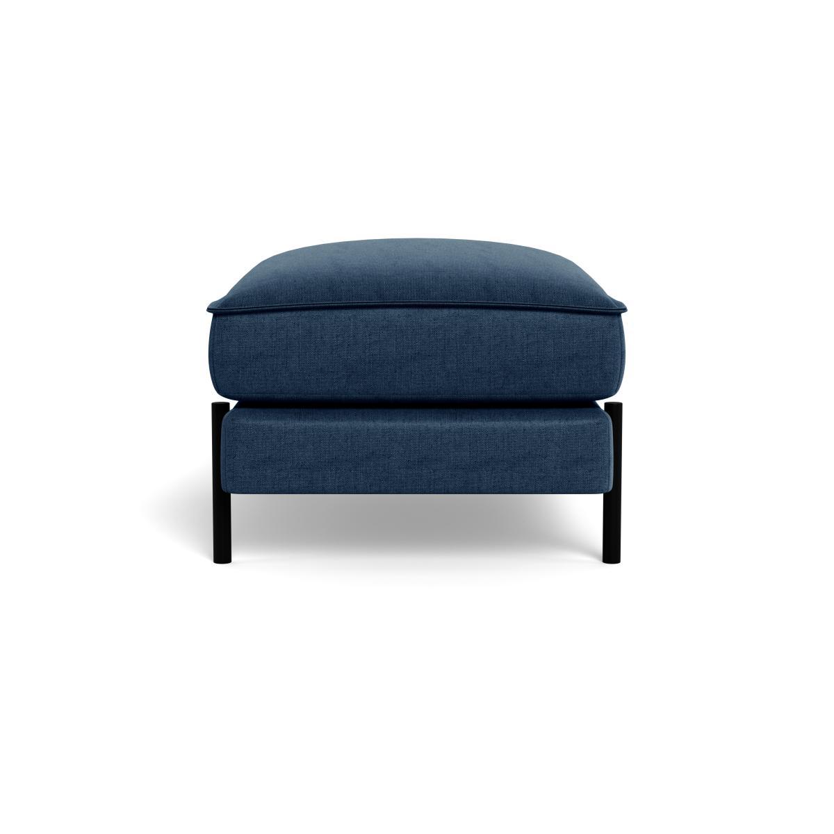 Heal's Tortona Footstool Capelo LinenCotton Inkspot - Heal's UK Furniture – image 3