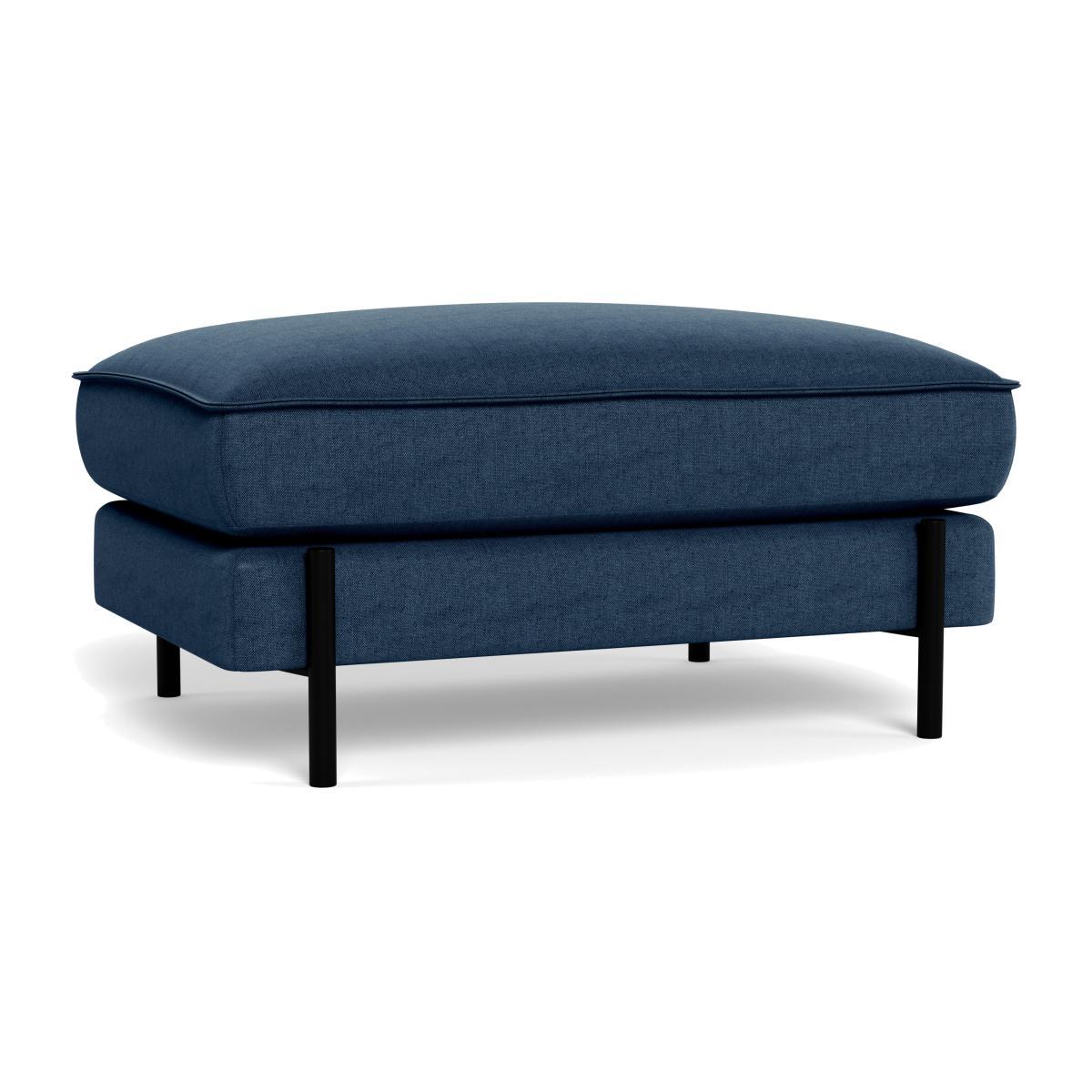 Heal's Tortona Footstool Capelo LinenCotton Inkspot - Heal's UK Furniture – image 1