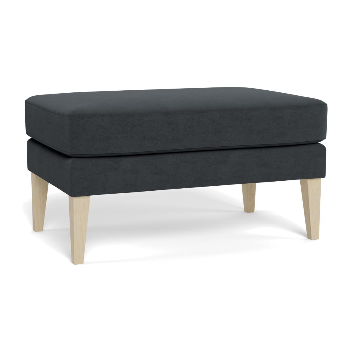 Heal's Richmond Ottoman Textured Boucle Fern Natural Feet - Heal's UK Furniture – image 1