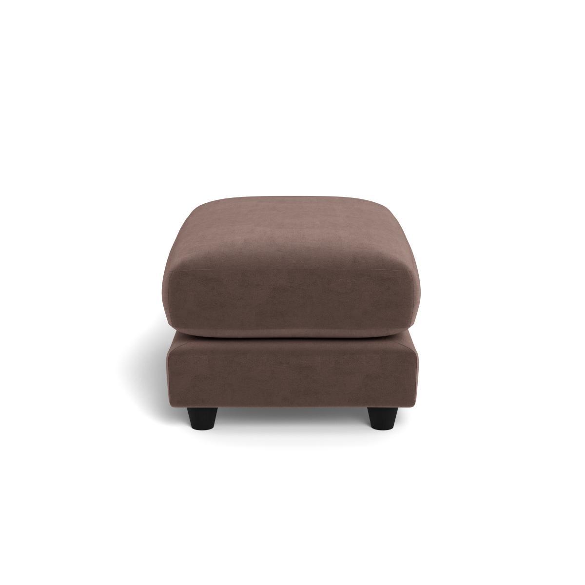 Heal's Snooze Footstool Velvet Mink Black Feet - Heal's UK Furniture – image 3