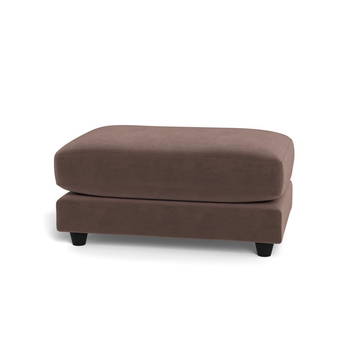 Heal's Snooze Footstool Velvet Mink Black Feet - Heal's UK Furniture – image 5