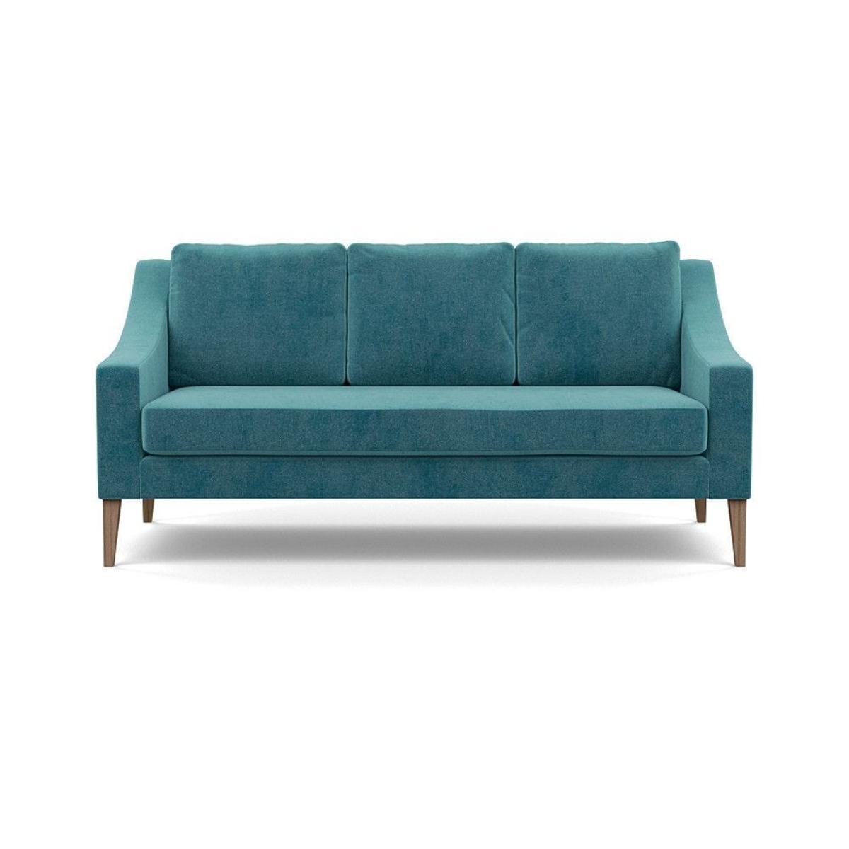Heal's Eton Footstool Smart Luxe Velvet Mushroom Brass Feet - Heal's UK Furniture – image 15