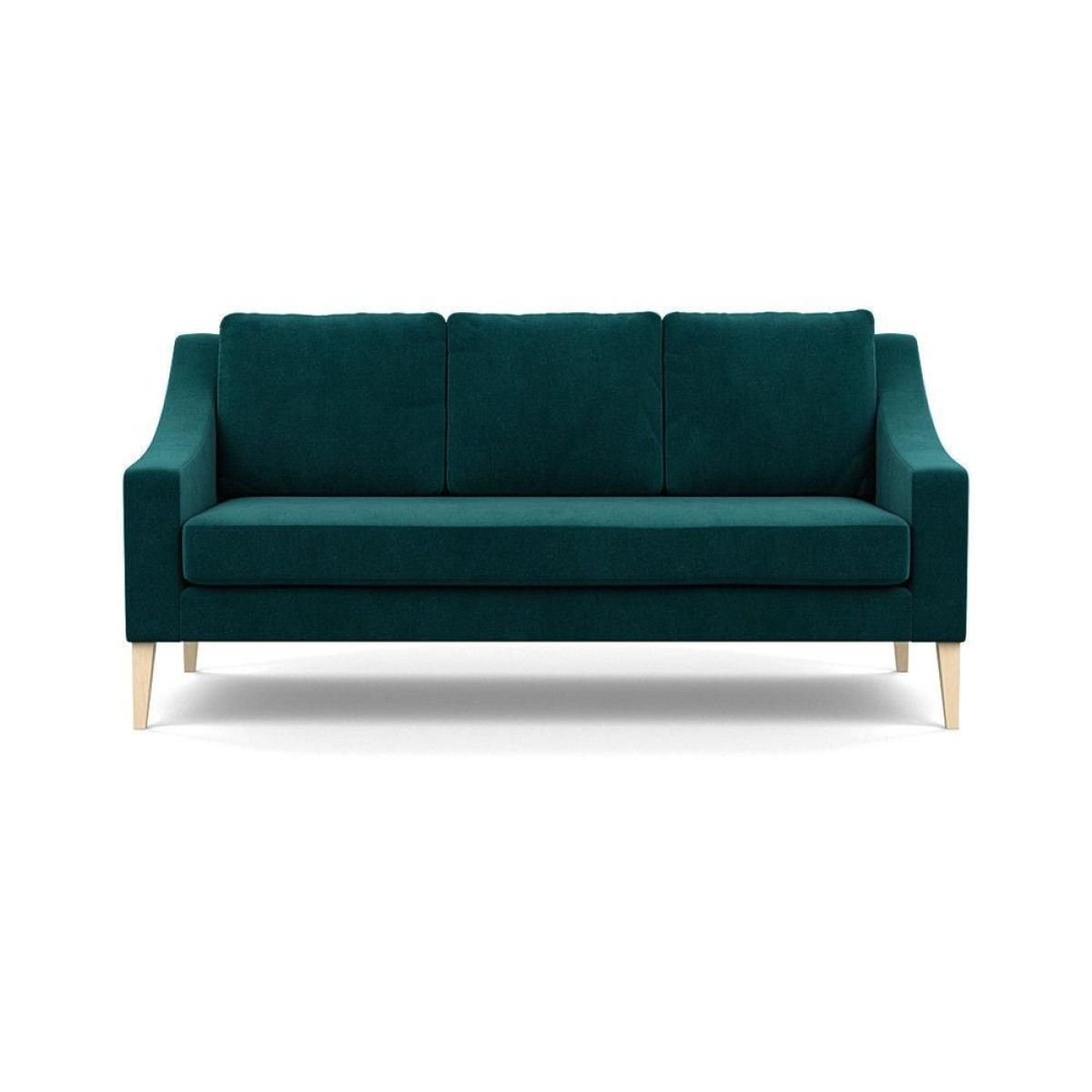 Heal's Eton Footstool Smart Luxe Velvet Mushroom Brass Feet - Heal's UK Furniture – image 20