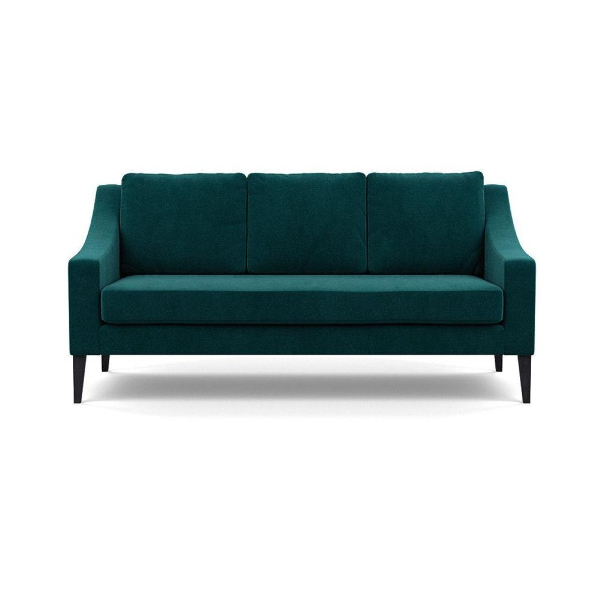 Heal's Eton Footstool Smart Luxe Velvet Mushroom Brass Feet - Heal's UK Furniture – image 3