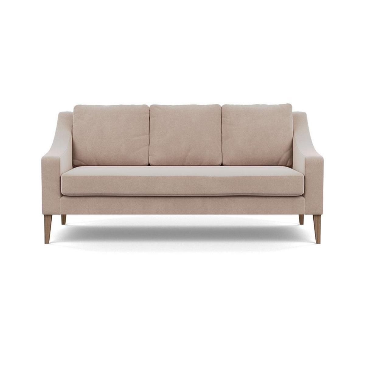 Heal's Eton Footstool Smart Luxe Velvet Mushroom Brass Feet - Heal's UK Furniture – image 21