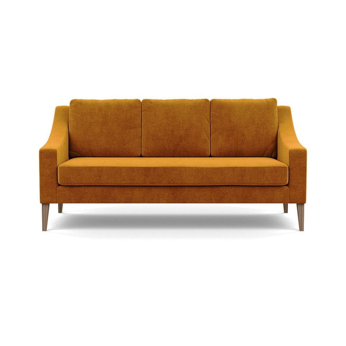 Heal's Eton Footstool Smart Luxe Velvet Mushroom Brass Feet - Heal's UK Furniture – image 23