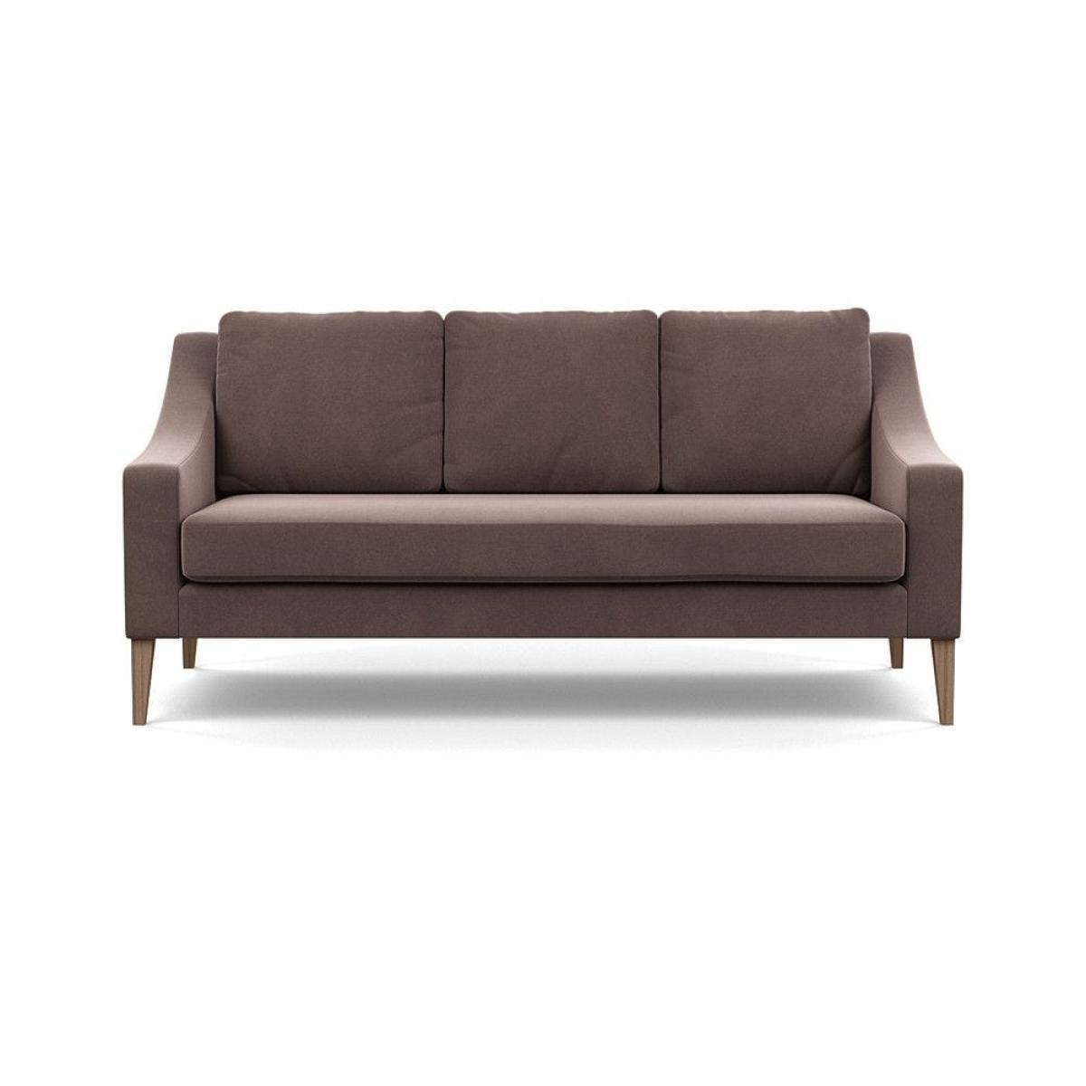 Heal's Eton Footstool Smart Luxe Velvet Mushroom Brass Feet - Heal's UK Furniture – image 25