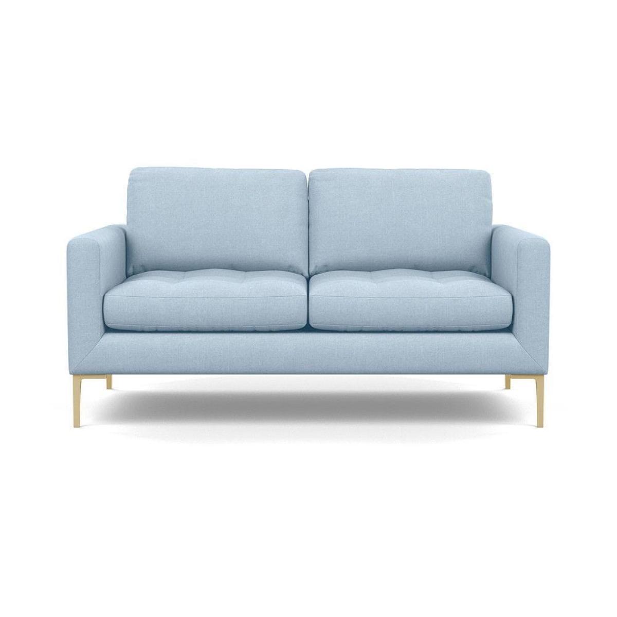 Heal's Eton Footstool Smart Luxe Velvet Mushroom Brass Feet - Heal's UK Furniture – image 31