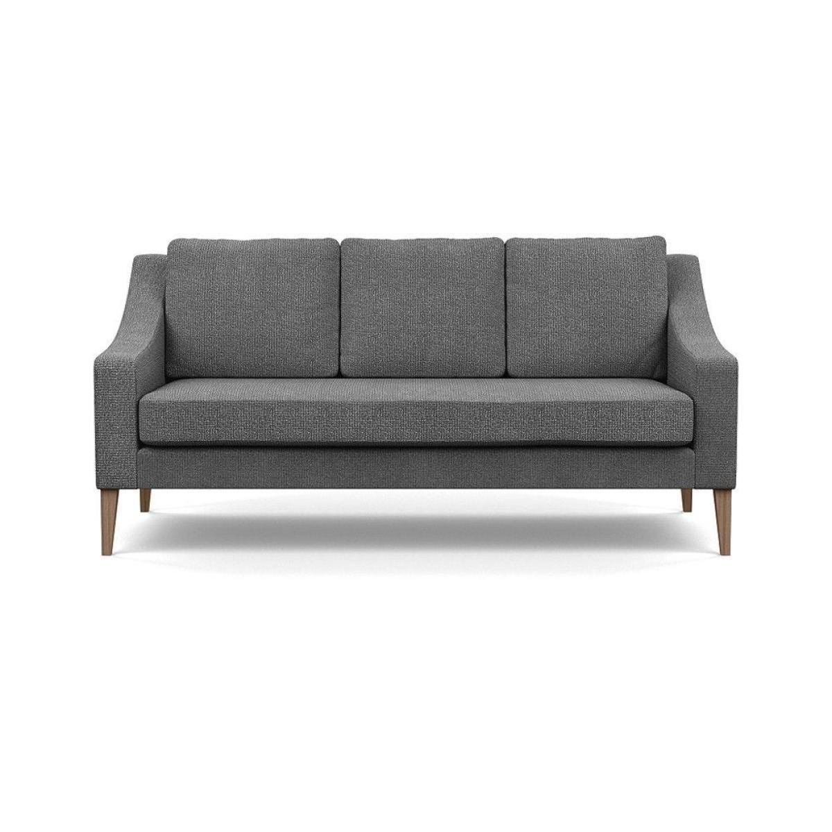 Heal's Eton Footstool Smart Luxe Velvet Mushroom Brass Feet - Heal's UK Furniture – image 5