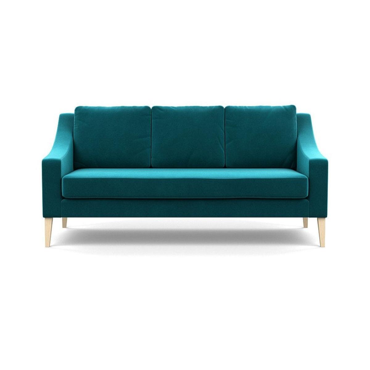 Heal's Eton Footstool Smart Luxe Velvet Mushroom Brass Feet - Heal's UK Furniture – image 48