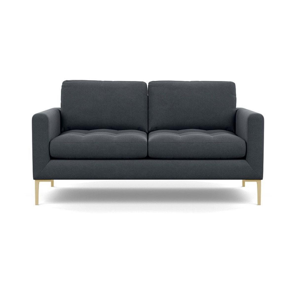 Heal's Eton Footstool Smart Luxe Velvet Mushroom Brass Feet - Heal's UK Furniture – image 74