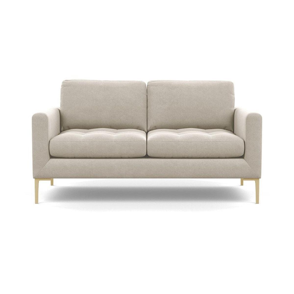 Heal's Eton Footstool Smart Luxe Velvet Mushroom Brass Feet - Heal's UK Furniture – image 75