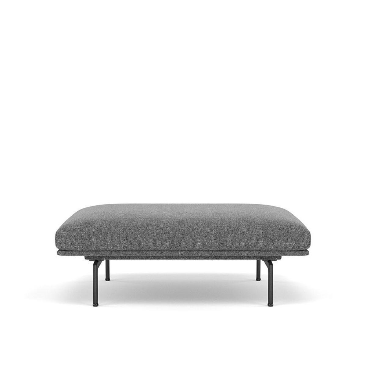 Muuto Outline Pouf Vidar Fabric Dark Blue 554 - Heal's UK Furniture – image 3