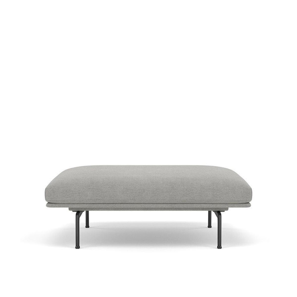 Muuto Outline Pouf Vidar Fabric Dark Blue 554 - Heal's UK Furniture – image 4